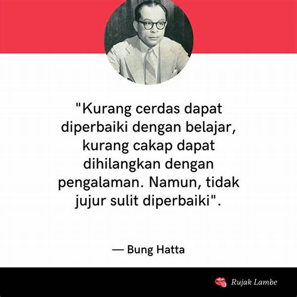 Nggak Cerdas Bikin Susah! Kutipan Bung Hatta Paling Jujur Tentang Sulitnya Memperbaiki Ketidakjujuran!